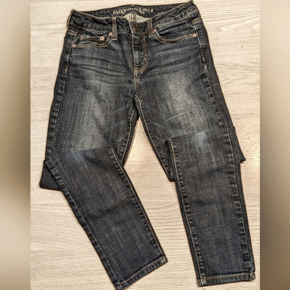 American Eagle Denim Jeans Size 4 Short EUC